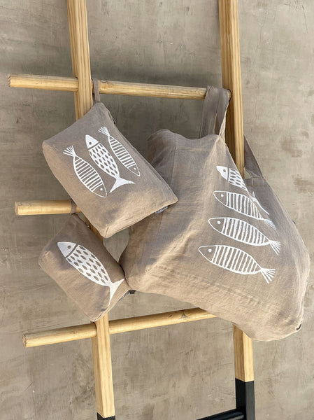 Necessaire Lino Impermeable Colección Cala