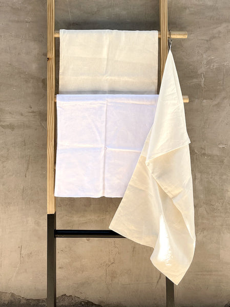 Funda Cojín Lino blanco  Tradiconal 90 x 50