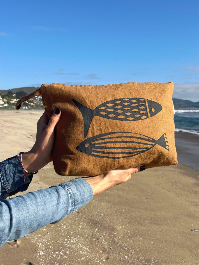 Necessaire Lino Impermeable Colección Cala